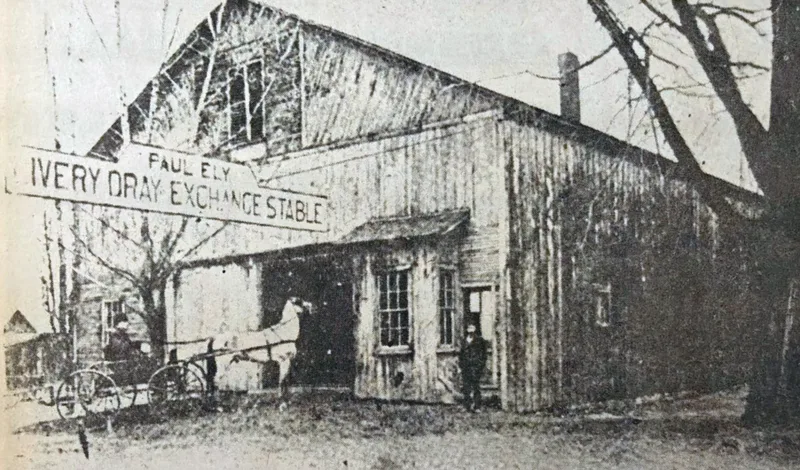 Old Photo Album: Paul Ely livery stables, Lock Haven